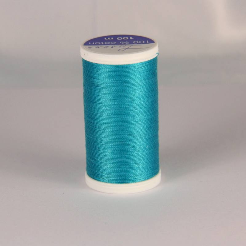 Fil coton laser bleu turquoise 3223