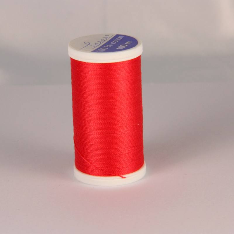 Fil coton laser rouge orange 3518