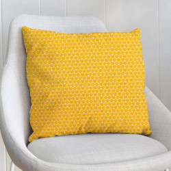 Coton jaune motif trèfle
