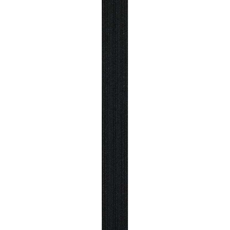 Elastique noir gaufré 20 mm