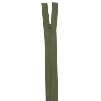 Fermeture en nylon vert kaki 60 cm séparable col 999