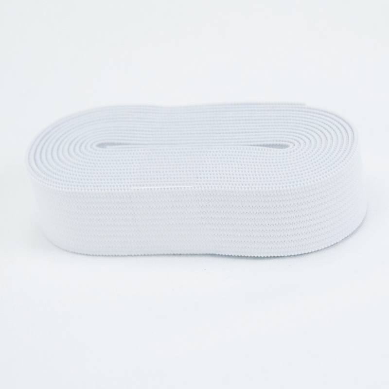 Coupon 2m50 élastique souple blanc 35 mm