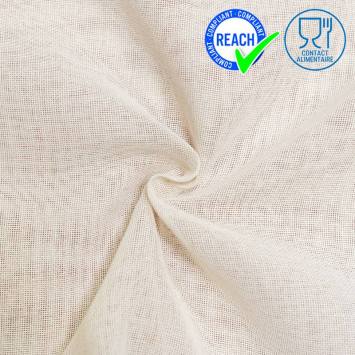 Tissu étamine de coton naturel spécial contact alimentaire