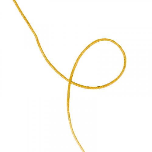 Cordelière aspect cuir jaune 2 mm
