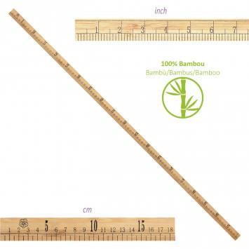 Règle bambou 1M
