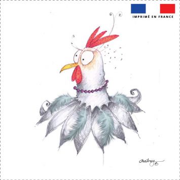 Coupon toile canvas poulette - Audrey Baudo