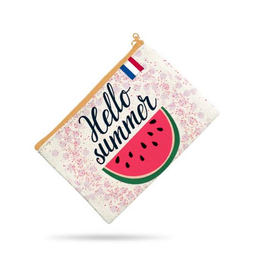 Kit pochette motif pastèque summer