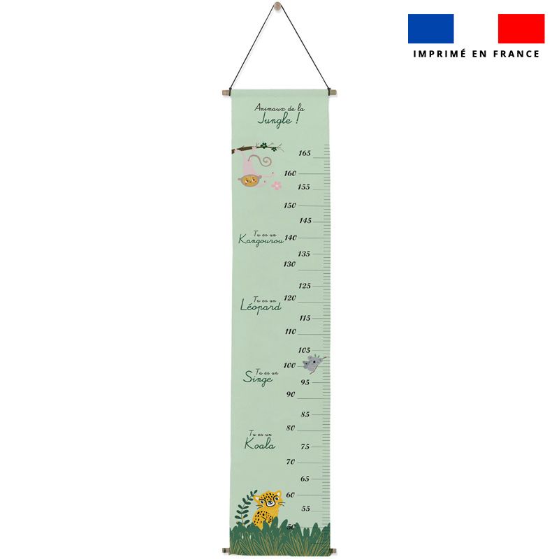 Coupon Imprime Sur Toile Canvas Pour Toise Motif Animaux De La Jungle Tissus Price