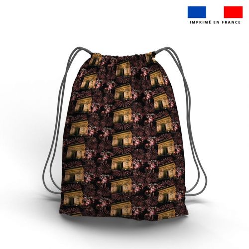 Kit sac à dos coulissant motif Arc de Triomphe