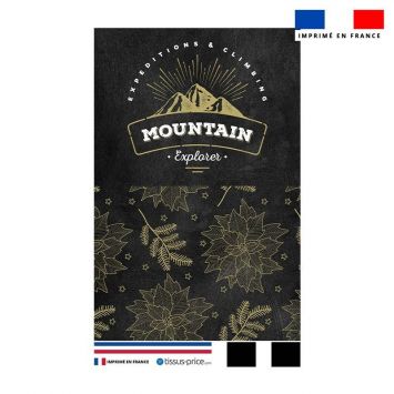 Kit pochette motif mountain explorer