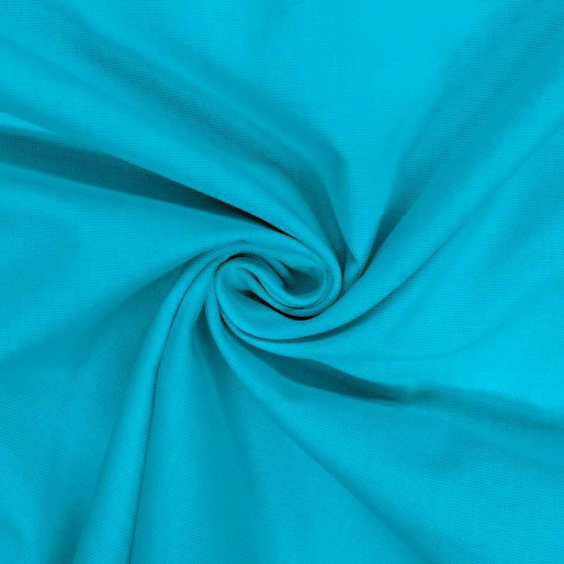 Toile coton bleu azur oeko-tex grande largeur 