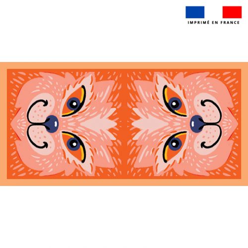Lot 2 coupons motif renard roux - Création Lou Picault