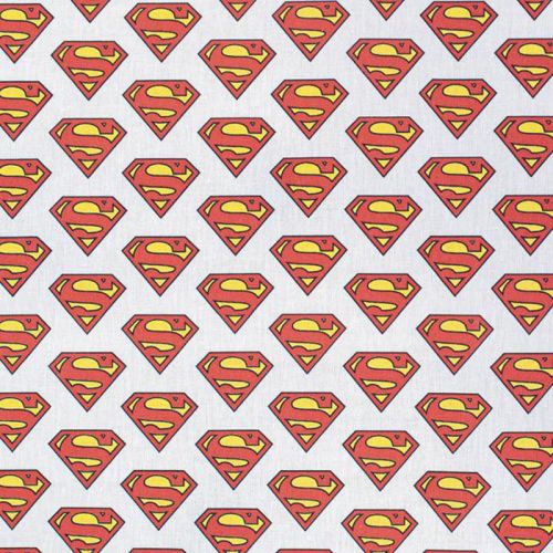 Coton motif Superman