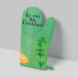 Kit manique réversible imprimé cocktail mojito