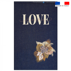 Kit pochette jean motif LOVE