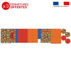 Kit trousse scolaire personnalisée - Briques multicolores