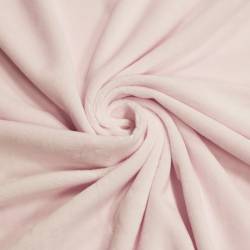 Tissu minky uni rose pastel