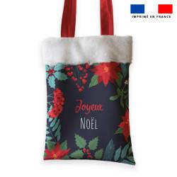 Kit tote-bag motif merry christmas + fausse fourrure