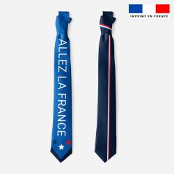 Patron cravate réversible motif France