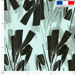 Tiges hautes - Fond vert d'eau - Création Lili Bambou Design
