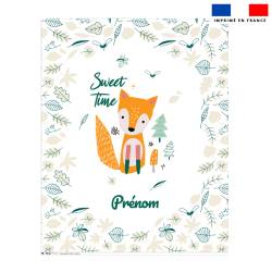 Coupon couverture personnalisée - Renard de la forêt