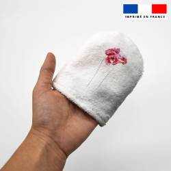 Kit mini-gants nettoyants motif coquelicot