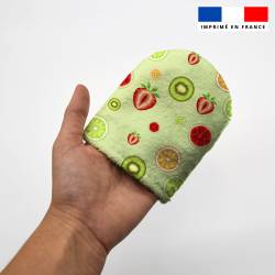Kit mini-gants nettoyants motif fruits