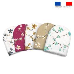 Kit mini-gants nettoyants motif fleur de cerisier