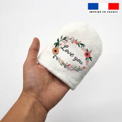 Kit mini-gants nettoyants motif flower love
