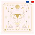 Coupon 45x45 cm motif signe astrologique taureau