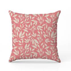 Feuilles all over - Fond rose - Création Zohra Designs