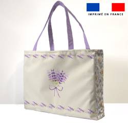 Kit couture sac cabas motif lavande
