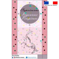 Kit pochette motif astro capricorne - Création Lili Bambou Design