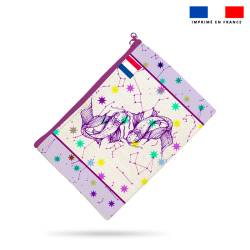 Kit pochette motif astro poisson - Création Lili Bambou Design
