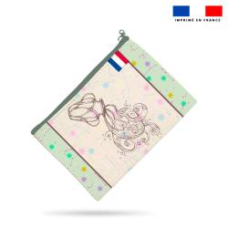 Kit pochette motif astro verseau - Création Lili Bambou Design