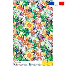 Kit pochette motif paradis exotique - Création Lili Bambou Design