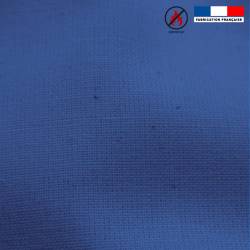 Rouleau 20m Toile coton ignifugée M1 bleu