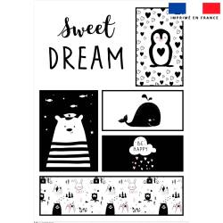 Coupon pour couette imprimé sweet dream
