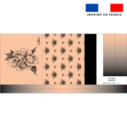 Kit couture sac cabas motif fleur effet tattoo - Création LAB6