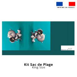 Kit couture sac cabas motif rhinocéros - Création Stillistic