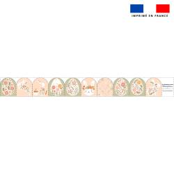 Kit mini-gants nettoyants motif lapin couronne fleurie