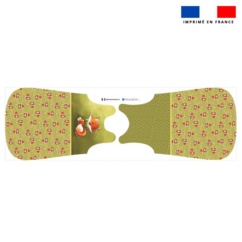 Coupon pour gigoteuse motif renard noeud papillon - Création Stillistic