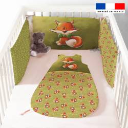 Coupon pour gigoteuse motif renard noeud papillon - Création Stillistic