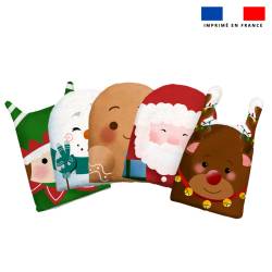 Kit mini-gants nettoyants motif Noël