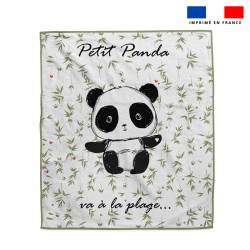 Coupon pour serviette de plage motif panda