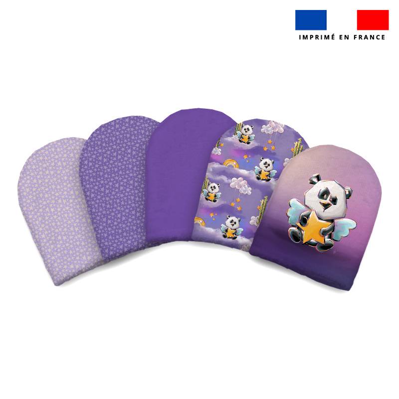 Kit mini-gants nettoyants motif panda - Création Stillistic