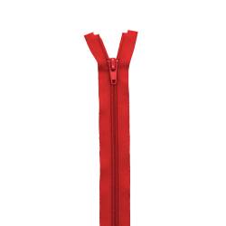Fermeture en nylon rouge 55 cm séparable col 820
