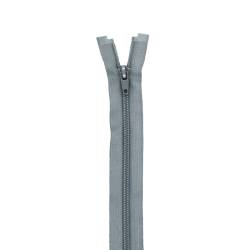 Fermeture en nylon grise 80 cm séparable col 243