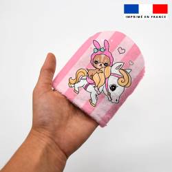 Kit mini-gants nettoyants motif fête foraine - Création Jolifox