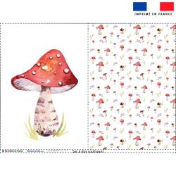 Kit sac à dos coulissant motif champignon friends of forest